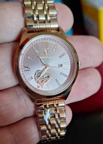 Women Watches Fashion Rose Gold Stainless Stain Steel photo review