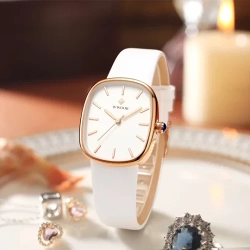 Women Watch Fashion Leather Quartz Bracelet photo review