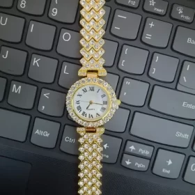 Roman Scale Diamond Women Bracelet Watches Steel Belt Love photo review