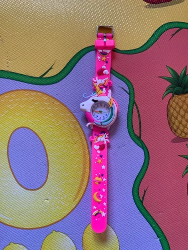 Boys and Girls Cute Colorful Lovely Kids Wristwatch photo review