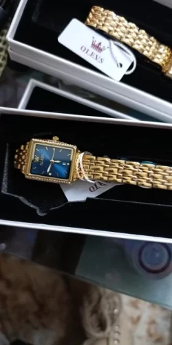 Women's Watches Gold Rectangular Dial Quartz Watch photo review