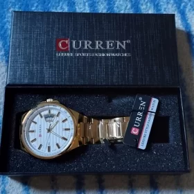 Man Brand Luxury Watch Gold White Top Brand CURREN Watches Stainless Steel Quartz Wristwatch Auto Date Clock Male Relogio photo review